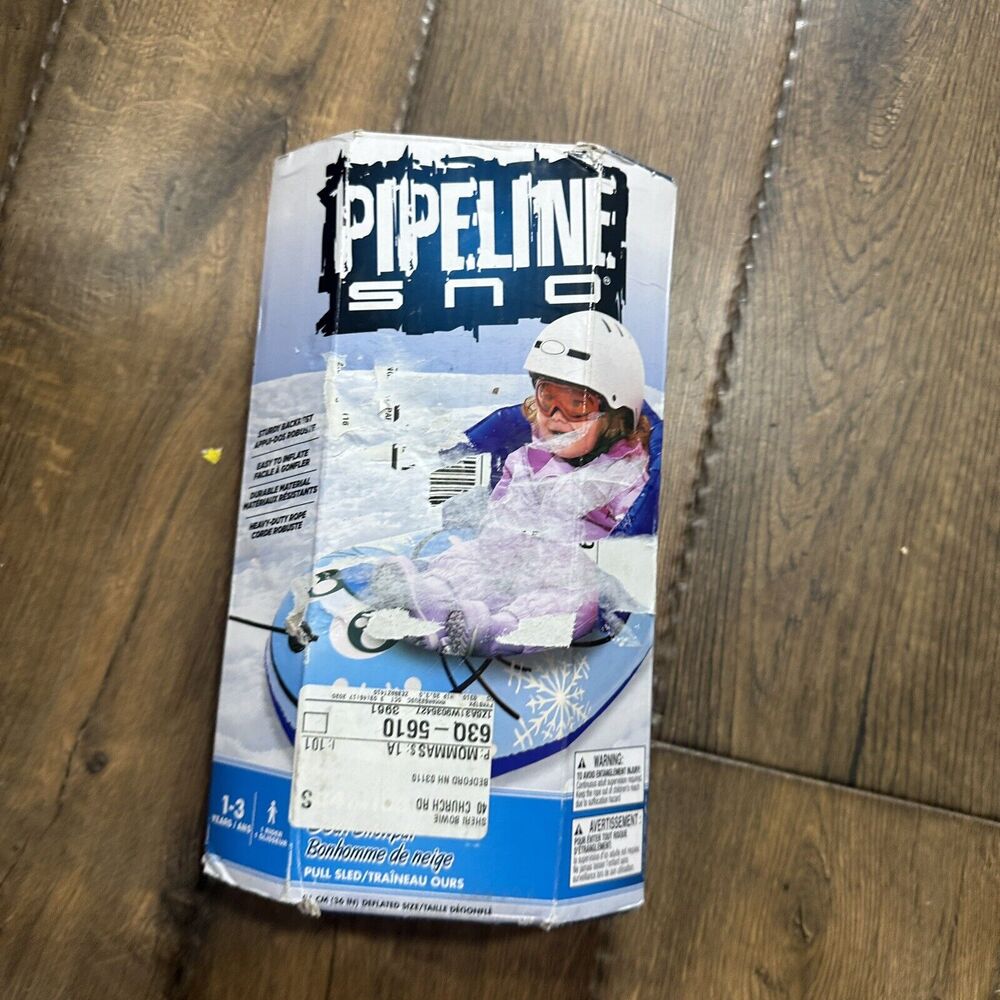 NEW Pipeline Sno Seal Inflatable 33" Pull Sled Fun in the Snow!